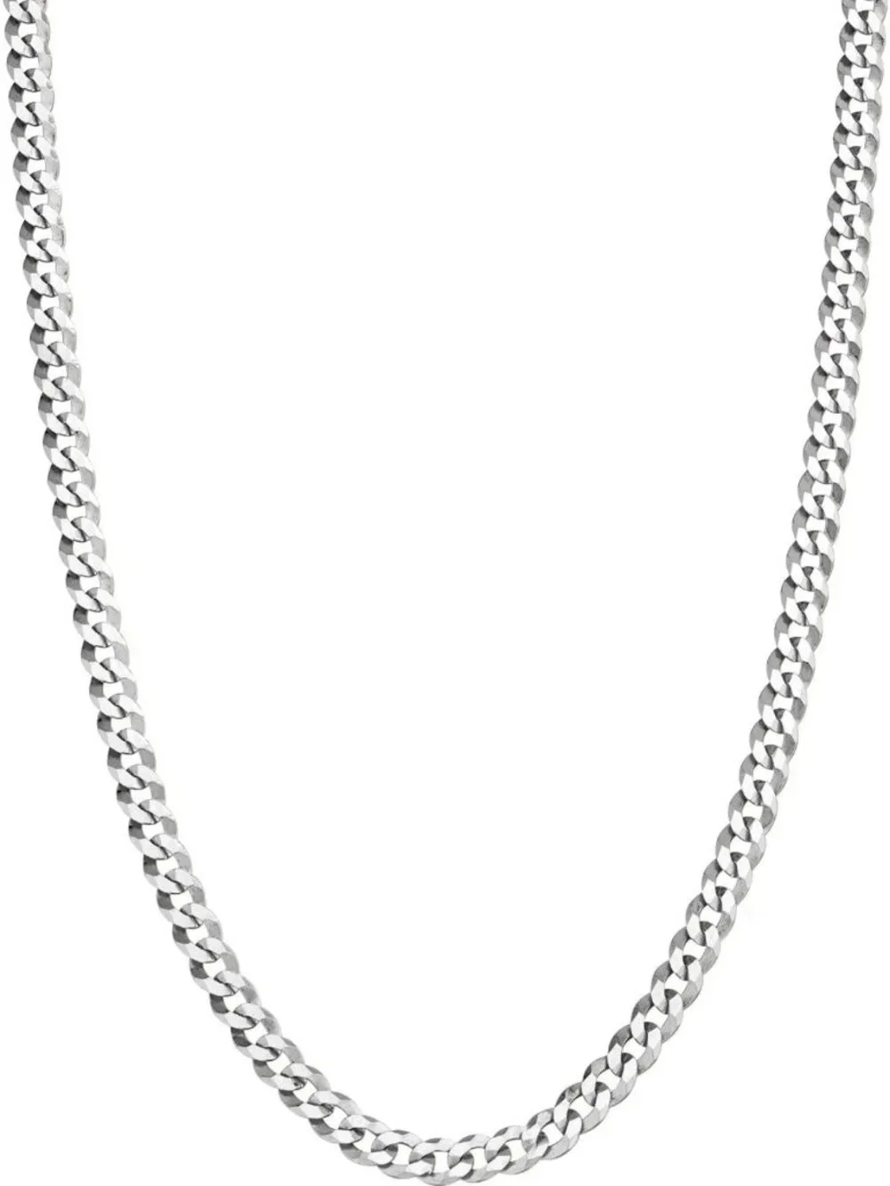 925 Sterling Silver Cuban Link Chain Necklace for Men & Women - 3.5mm Stylish